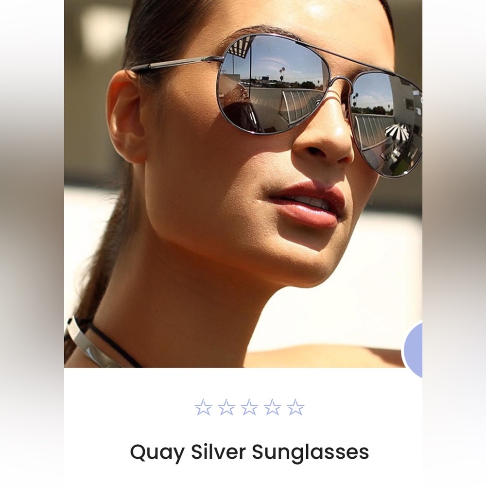 Quay Australia Silver PLAYA Sunglasses - Picture 4 of 17